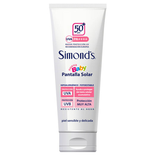 Simonds Pantalla Solar SPF 50 + Baby Hipoalergenico x 200 mL, , large image number 0