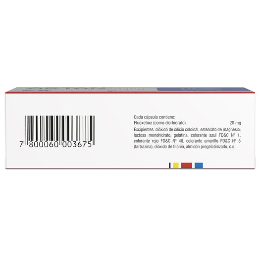 Actan Fluoxetina 20 mg 30 cápsulas, , large image number 1