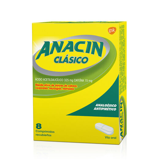 Anacin Clásico X 8 Comprimidos Recubiertos, , large image number 0