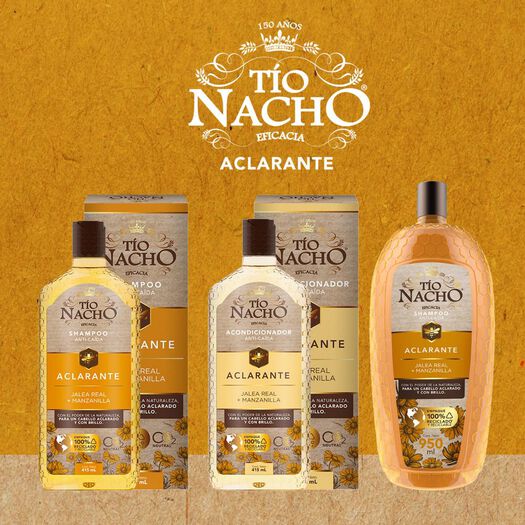 Pack Tío Nacho Aclarante Shampoo + Acondicionador 415 ML, , large image number 3