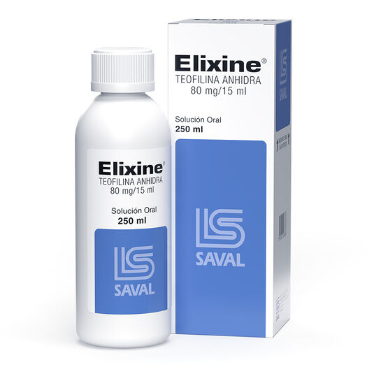 ELIXINE Teofilina anhidra 80 mg 250 ml, , large image number 0