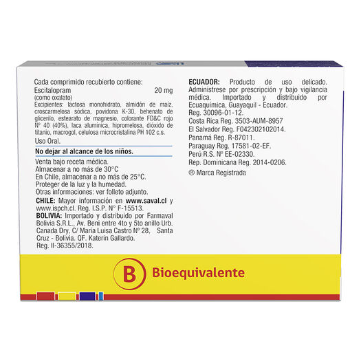  CELTIUM Escitalopram 20 mg 30 comprimidos, , large image number 1