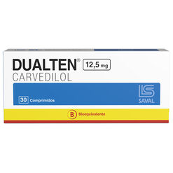  DUALTEN Carvedilol 12,5 mg 30 comprimidos