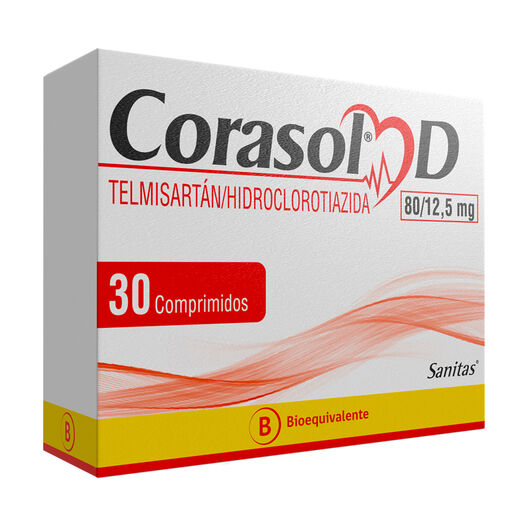 Corasol-D 80 mg/12.5 mg x 30 Comprimidos Recubiertos, , large image number 0