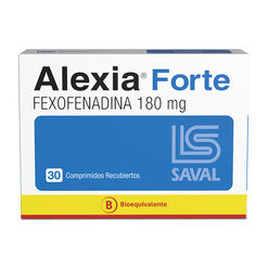  ALEXIA FORTE Fexofenadina clorhidrato 180 mg 30 comprimidos