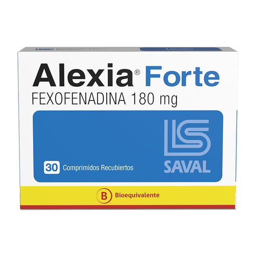 ALEXIA FORTE Fexofenadina clorhidrato 180 mg 30 comprimidos, , large image number 0