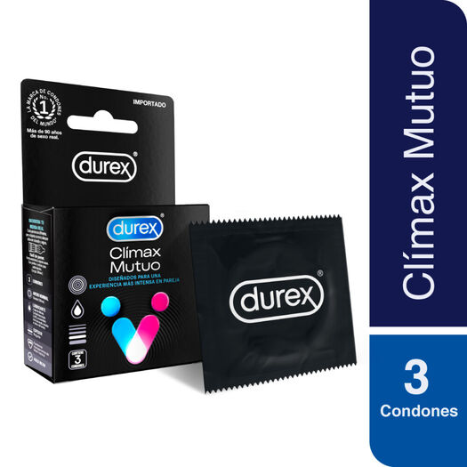 Durex Condones Climax Mutuo 3 unidades, , large image number 0