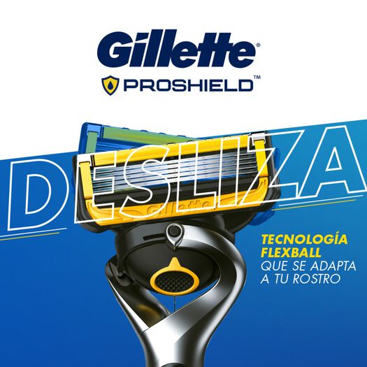 Repuesto Máquina de Afeitar Gillette Proshield con 5 Cuchillas 2 Un, , large image number 3