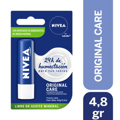 BÁLSAMO LABIAL NIVEA ORIGINAL CARE 4,8GR