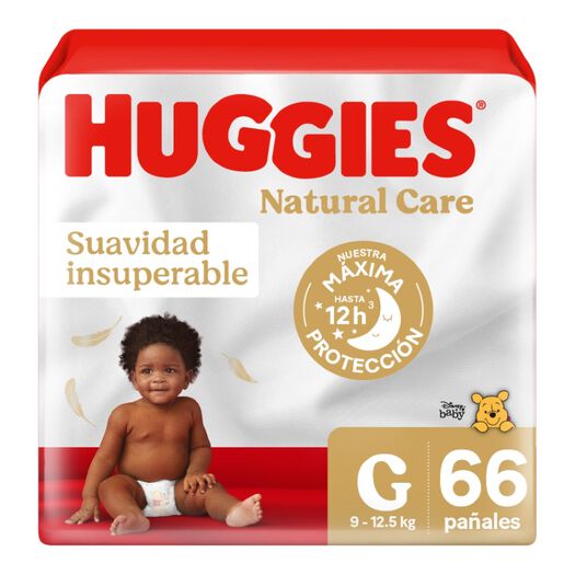 Pañal Huggies Natural Care G 66 Un, , large image number 0