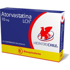 Atorvastatina 10 mg Caja 30 Comp. Recubiertos CHILE