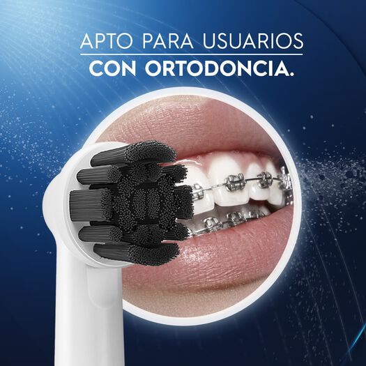 Repuesto Cepillo Dental Oral-B Eléctrico Charcoal 2Un, , large image number 4