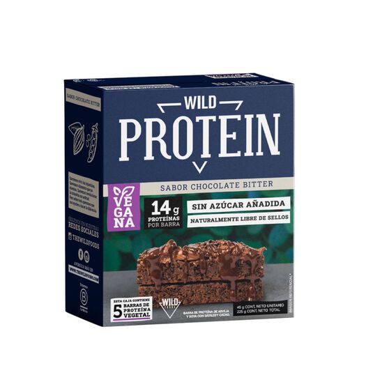 Wild Protein Chocolate Bitter 5un X 45g, , large image number 0