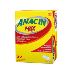 Anacin Max X 32 Comprimidos Recubiertos