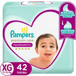 Pañales Desechables Pampers Premium Care Talla XG 42 un