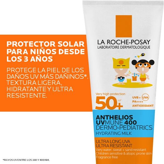 Protector Solar Niños Anthelios UV Mune 400 Dermo-Pediatrics Hydrating Lotion FPS 50+, , large image number 2