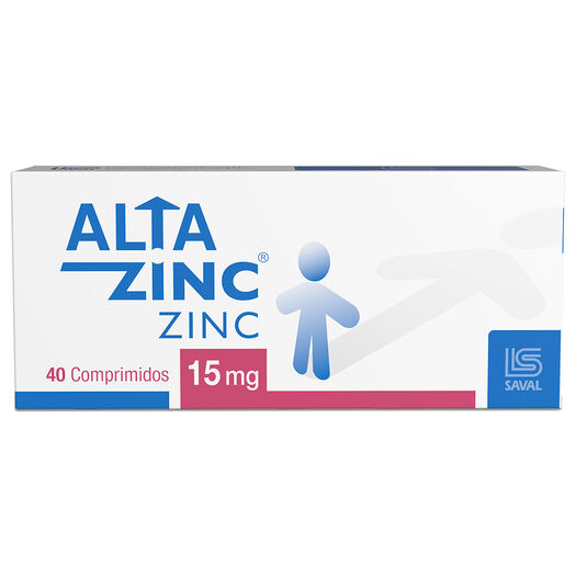 ALTAZINC Zinc 15 mg 40 comprimidos, , large image number 0