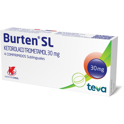 Burten SL 30 mg x 4 Comprimidos Sublinguales, , large image number 0