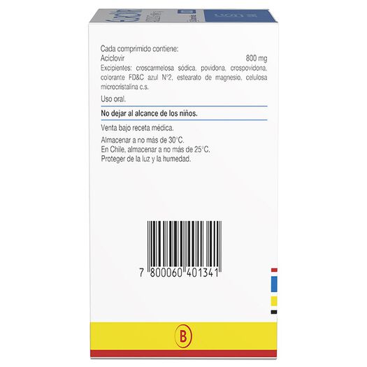 EUROVIR Aciclovir 800 mg 35 comprimidos, , large image number 1