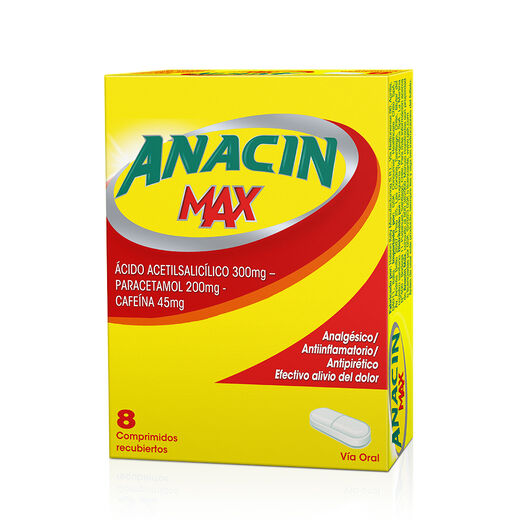 Anacin Max 8 Comprimidos Recubiertos, , large image number 0