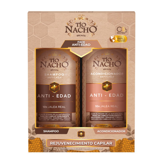 Pack Tío Nacho Anti-Edad 1 Shampoo + 1 Acondicionador C/U 415 Ml, , large image number 1