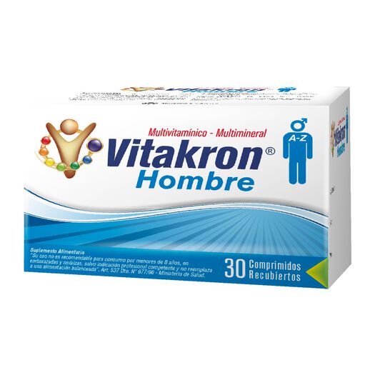 Vitakron Hombre x 30 Comprimidos Recubiertos, , large image number 0