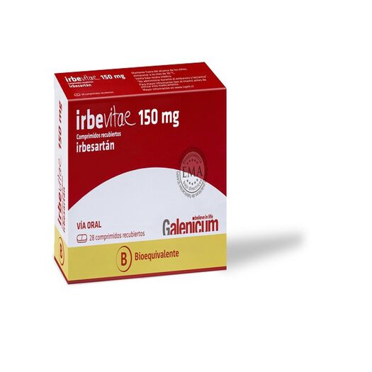 Irbevitae 150 mg x 28 Comprimidos Recubiertos, , large image number 0