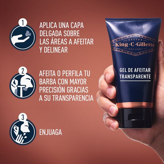 Gel para Afeitar King C. Gillette para Afeitar la Barba de 170ml, , large image number 3