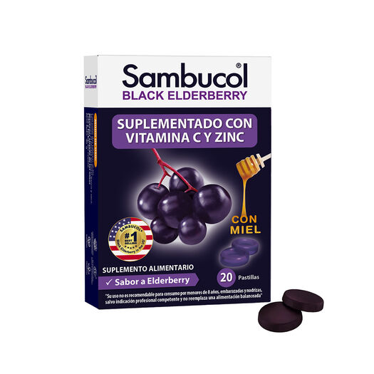 Caramelos Sambucol Suaves Con Miel 20 Comprimidos, , large image number 0