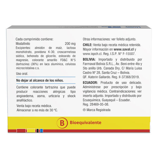  ALERTEX Modafinilo 200 mg 30 comprimidos, , large image number 1