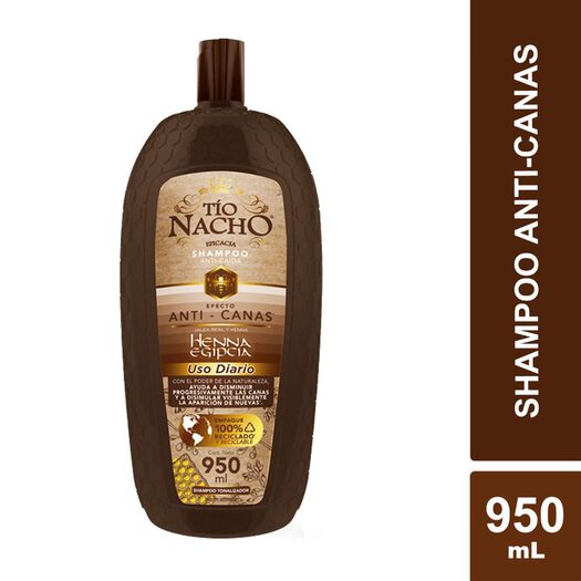 Tío Nacho Shampoo Anti-Canas Henna 950ml, , large image number 0