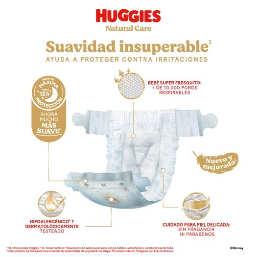 Pañal Huggies Natural Care G 66 Un, , large image number 1