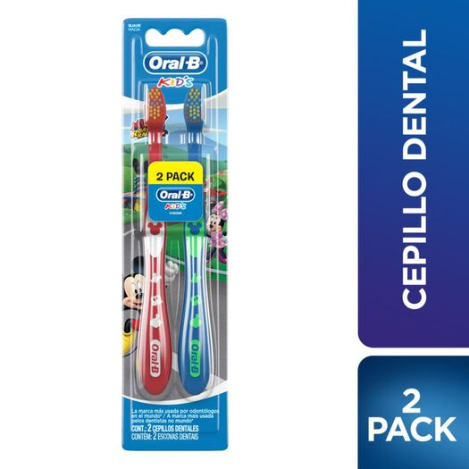 Oral B Cepilllo Dental Kids Mickey x 2 Unidades, , large image number 0