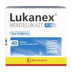 LUKANEX Montelukast 4 mg 40 sobr