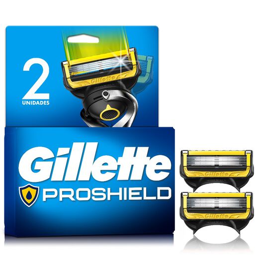 Repuesto Máquina de Afeitar Gillette Proshield con 5 Cuchillas 2 Un, , large image number 0