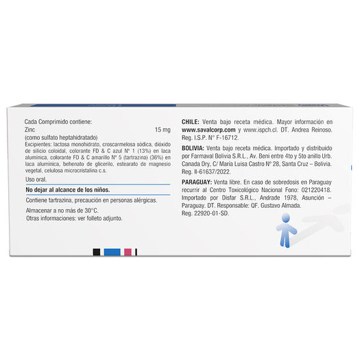 ALTAZINC Zinc 15 mg 40 comprimidos, , large image number 1