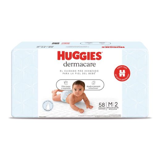 Pañal Huggies Puro & Natural Dermacare M 58Un, , large image number 0