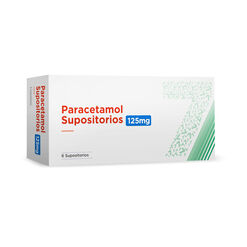Paracetamol 125 mg x 6 Supositorios
