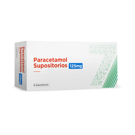 Paracetamol 125 mg x 6 Supositorios, , large image number 0