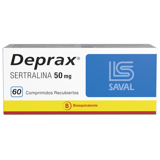 DEPRAX Sertralina 50 mg 60 comprimidos, , large image number 0