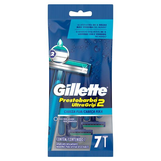 Máquina De Afeitar Desechable Gillette Prestobarba Ultragrip2 Con Cabezal Fijo, 7 Unidades, , large image number 4