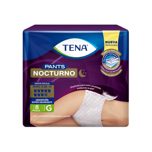 TENA Pants Ropa interior desechable nocturno talla G 8 unidades, , large image number 1