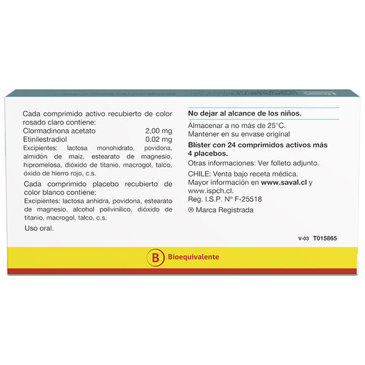 ALIZON 20 Clormadinona acetato 2,00 mgEtinilestradiol 0,02 mg 28 comprimidos, , large image number 1