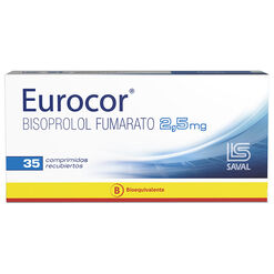 EUROCOR Bisoprolol Fumarato 2,5 mg 35 comprimidos