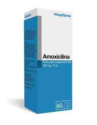 Amoxicilina 250 mg/5 mL x 60 mL Polvo Para Suspension Oral HOSPIFARMA CHILE LTD