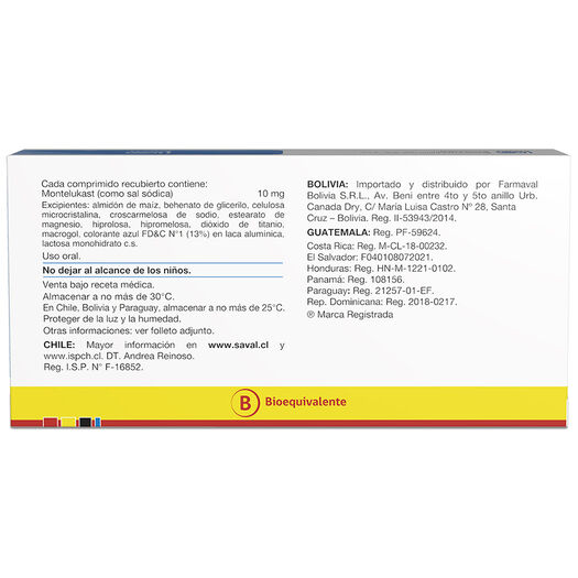 LUKANEX Montelukast 10 mg 40 comprimidos, , large image number 1