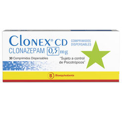  CLONEX CD Clonazepam 0,5 mg 30 comprimidos dispersables