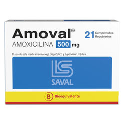 AMOVAL Amoxicilina 500 mg 21 comprimidos