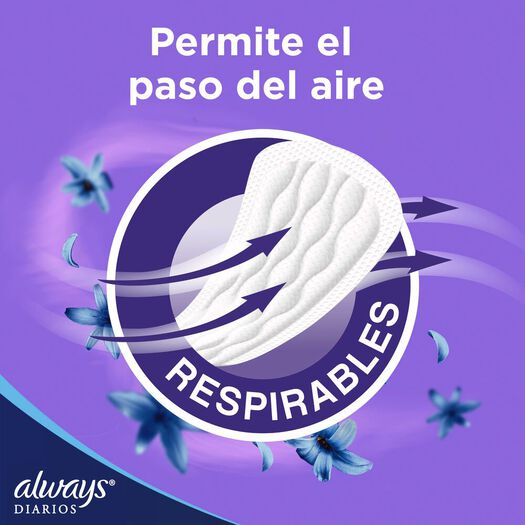 Always Protectores Diario Respirable Sin Perfume x 40 Unidades, , large image number 1