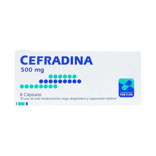 Cefradina 500 mg x 8 Cápsulas MINTLAB CO SA, , large image number 0
